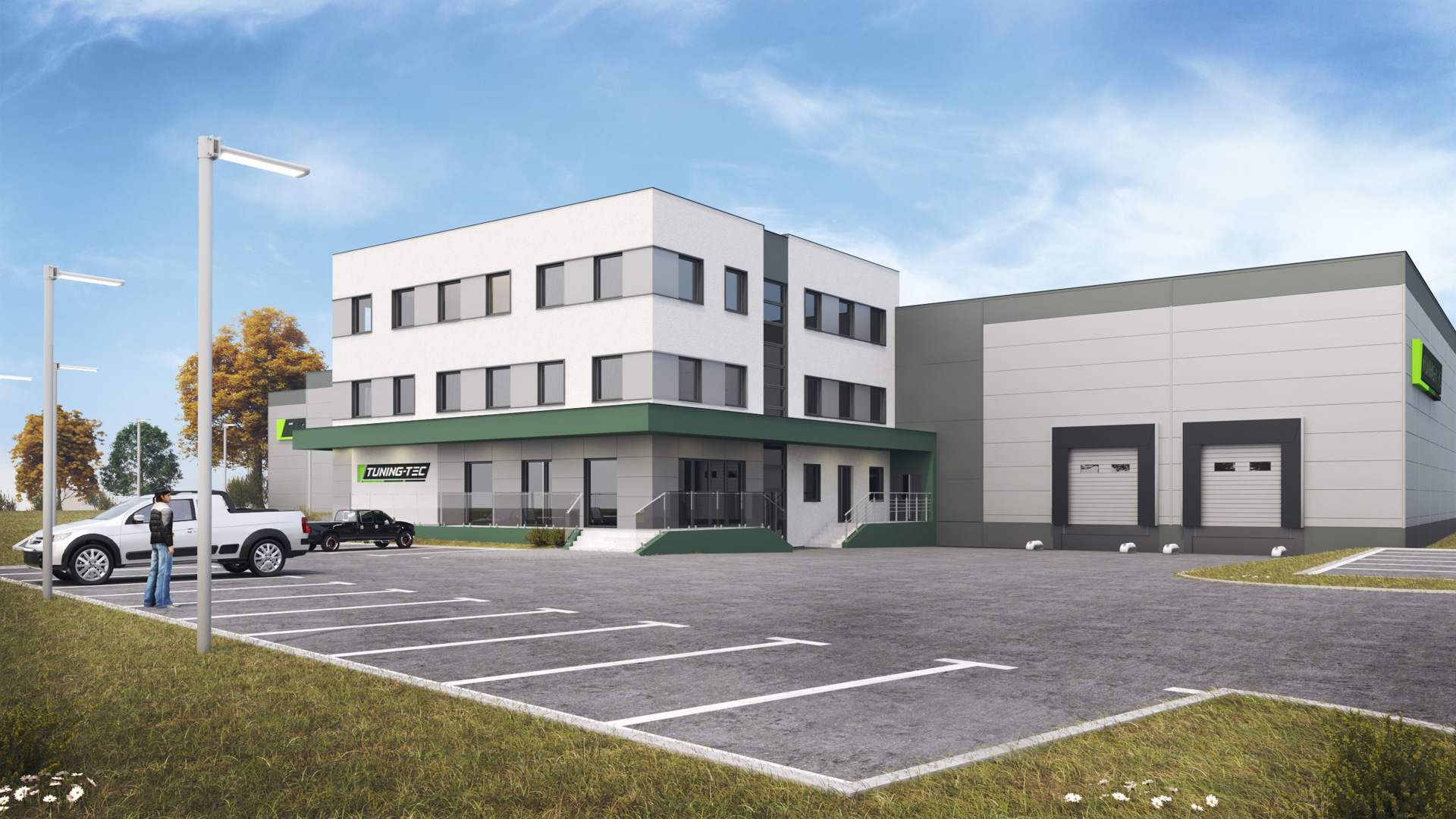 Budynek usługowy z częścią magazynową